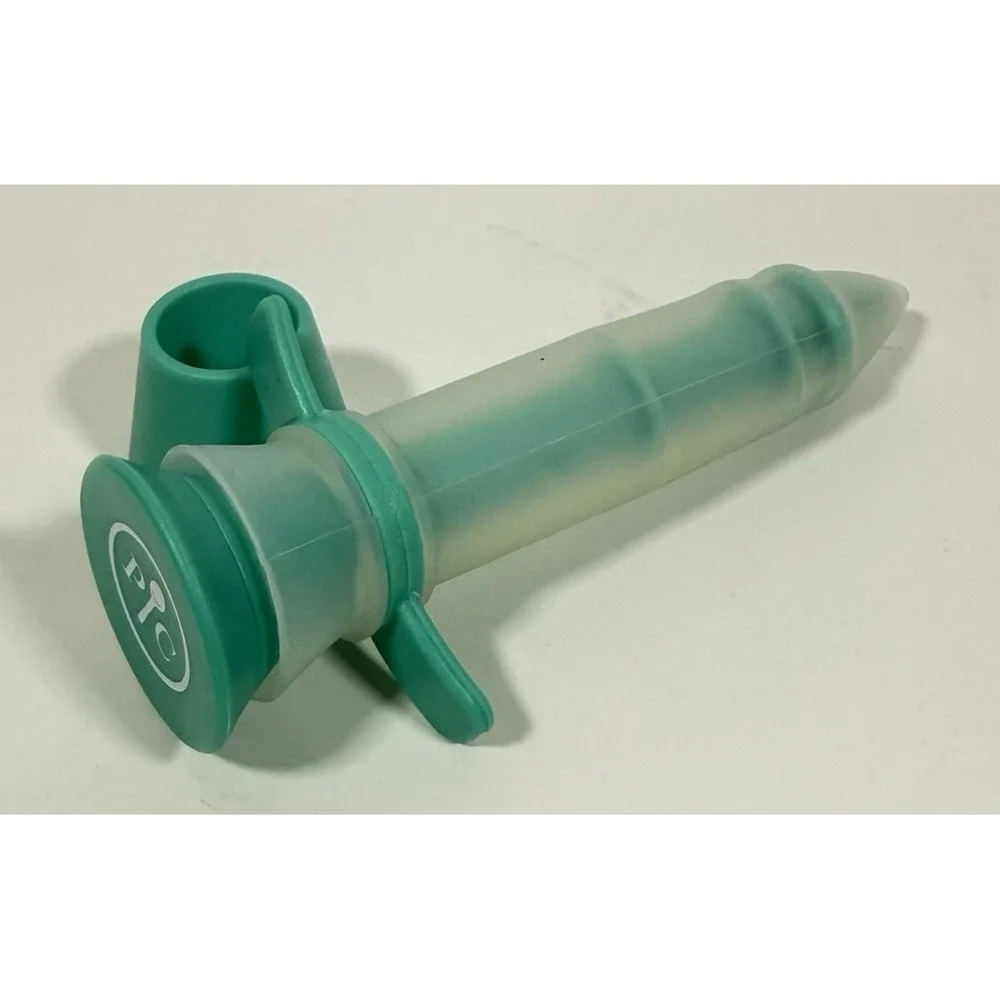 Pampered Chef Chocolate Drizzler Kitchen Tool Teal 1458 Decorating Plunger
